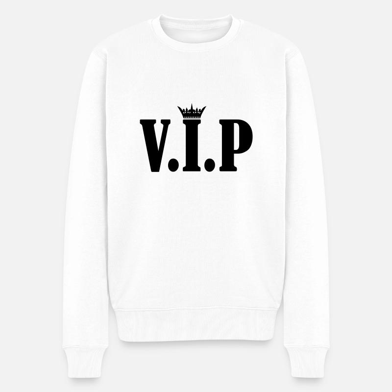 Couronne VIP - Pull Premium bio Homme - blanc