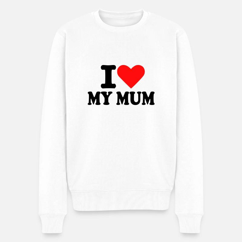 Mum - Mère - Pull Premium bio Homme - blanc