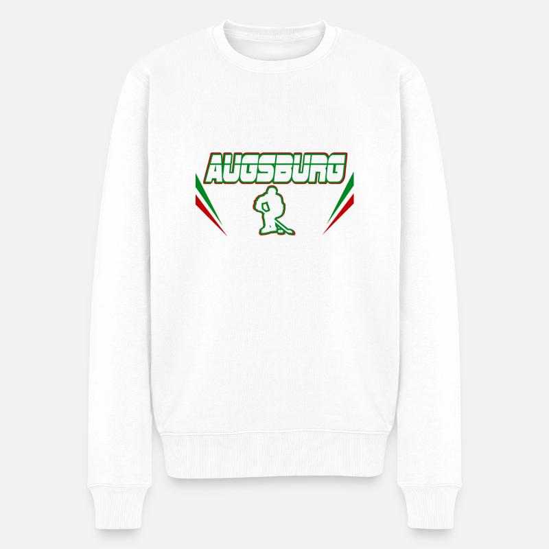 Augsburg Eishockey - Männer Premium Bio Pullover - Weiß
