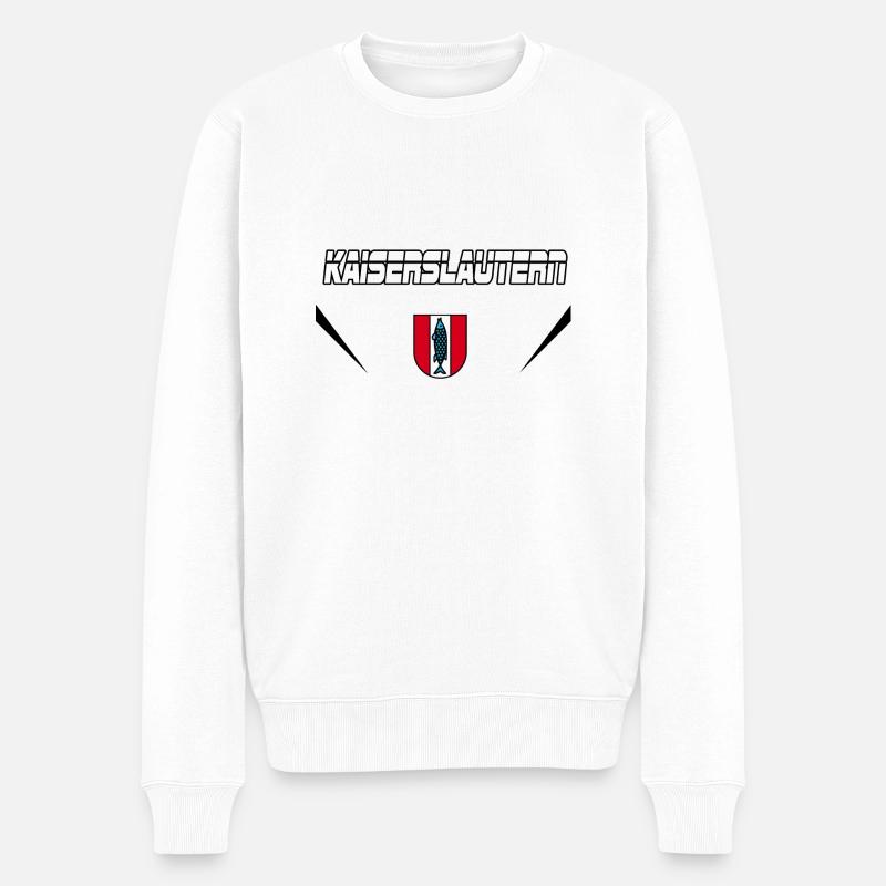 Kaiserslautern Vector - Männer Premium Bio Pullover - Weiß
