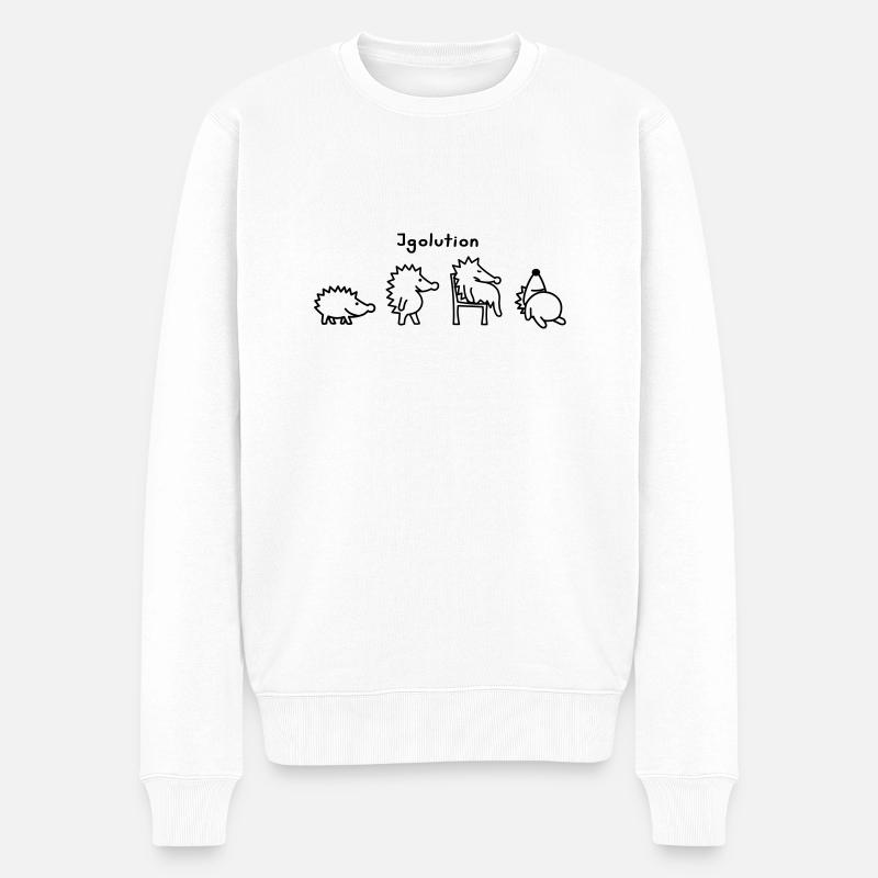 Igolution - Pull Premium bio Homme - blanc