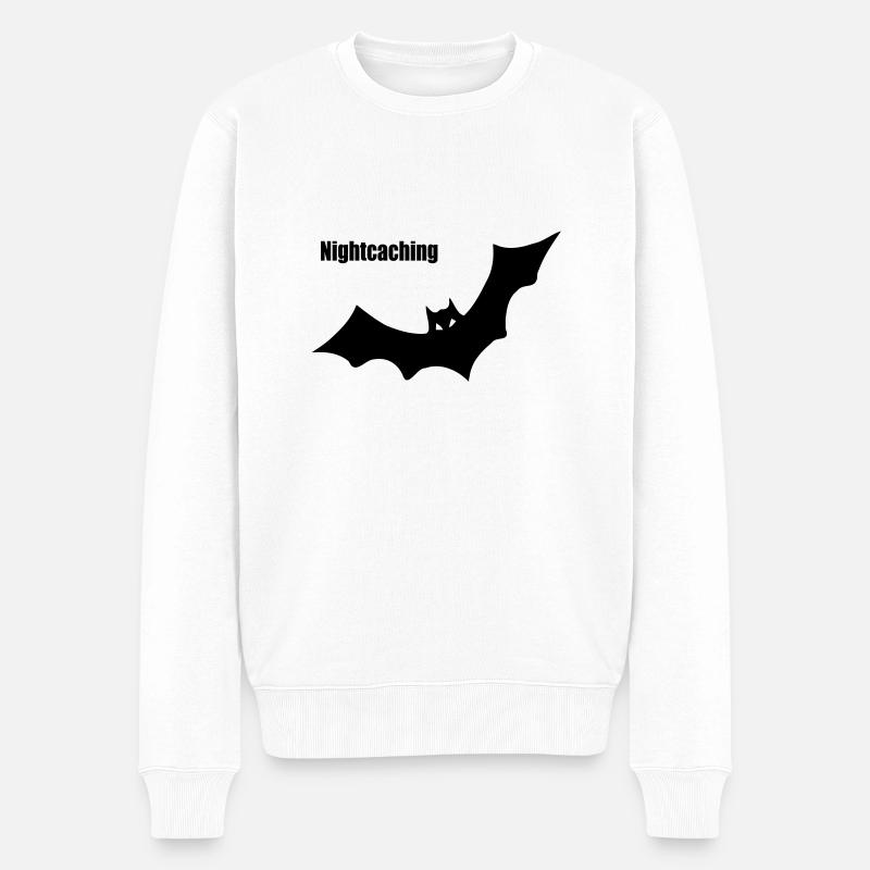 NC Bat 1 - Männer Premium Bio Pullover - Weiß