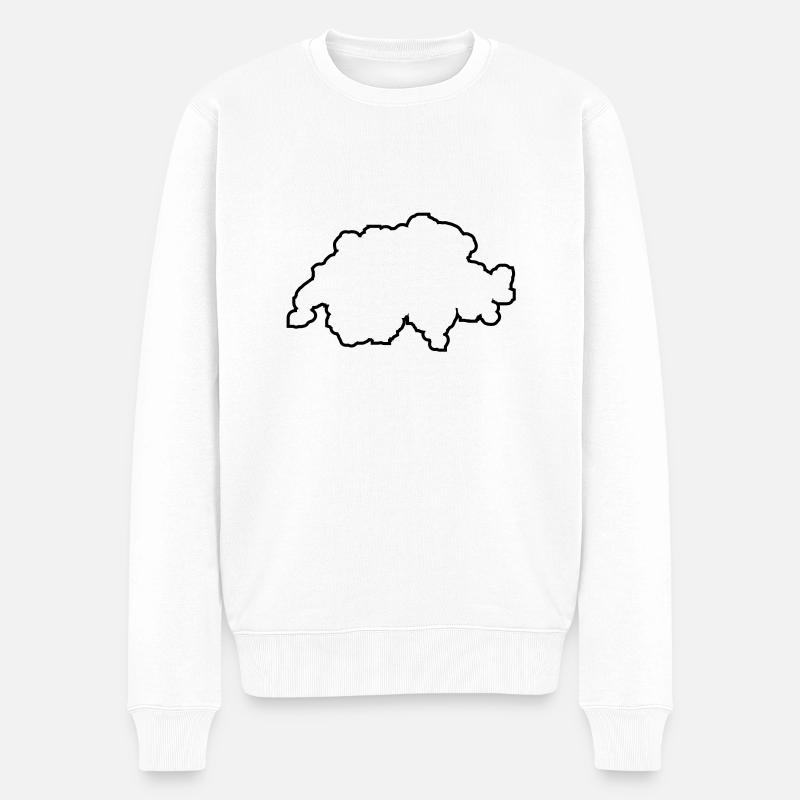 schweiz - Pull Premium bio Homme - blanc