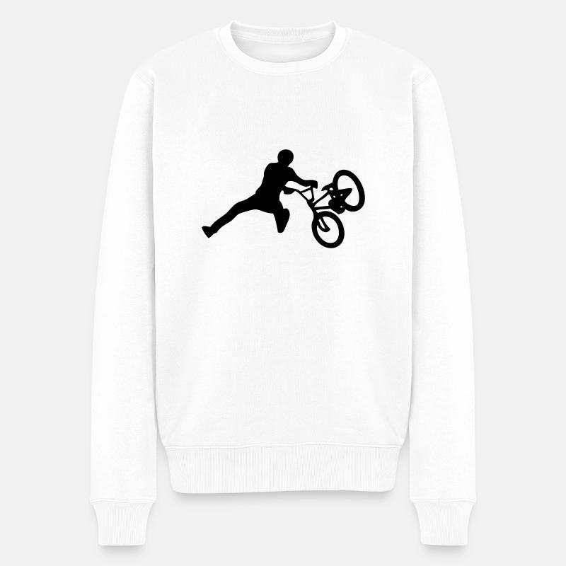 bmx - Pull Premium bio Homme - blanc