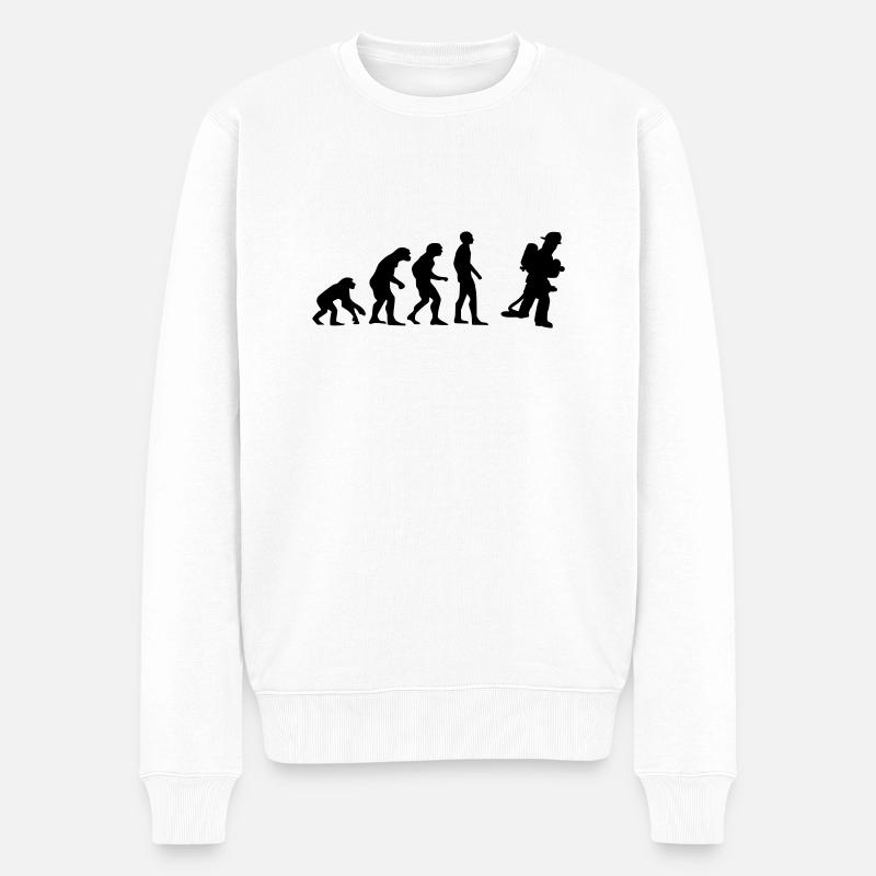 pompier evolution - Pull Premium bio Homme - blanc