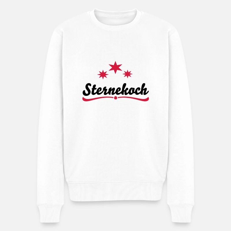 sternekoch - Männer Premium Bio Pullover - Weiß