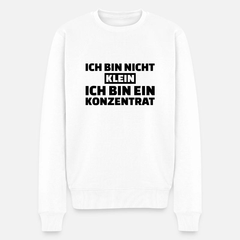 Konzentrat - Männer Premium Bio Pullover - Weiß