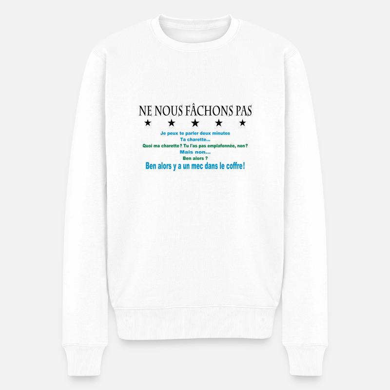 ne nous fâchons pas - Pull Premium bio Homme - blanc