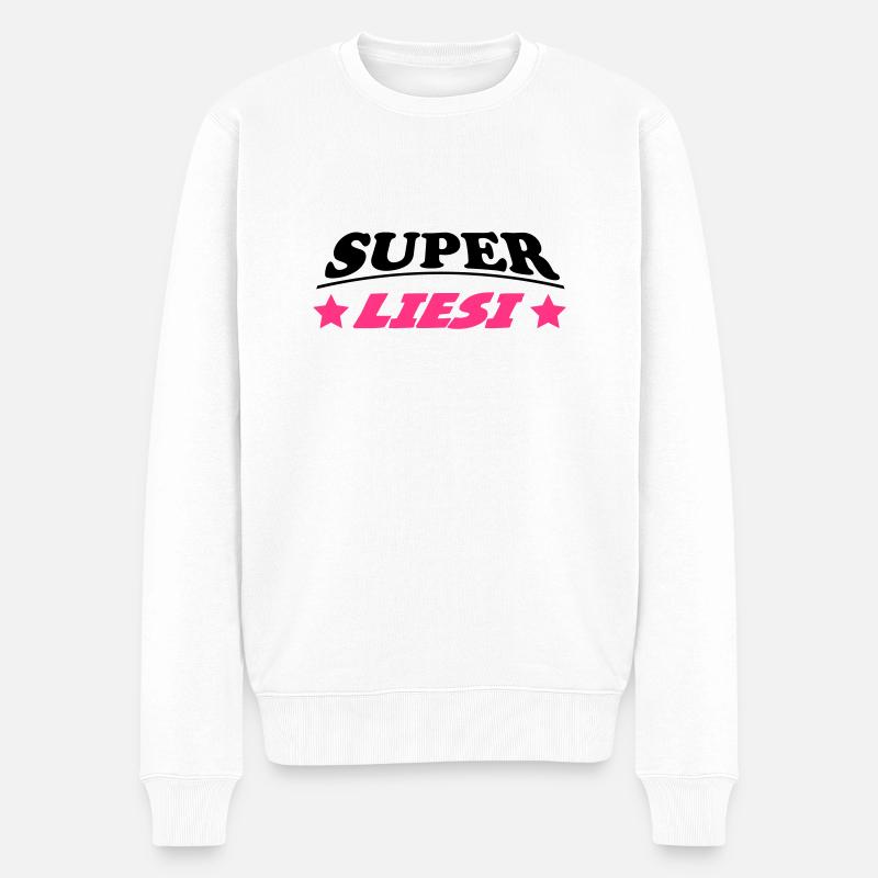 Super liesi - Männer Premium Bio Pullover - Weiß