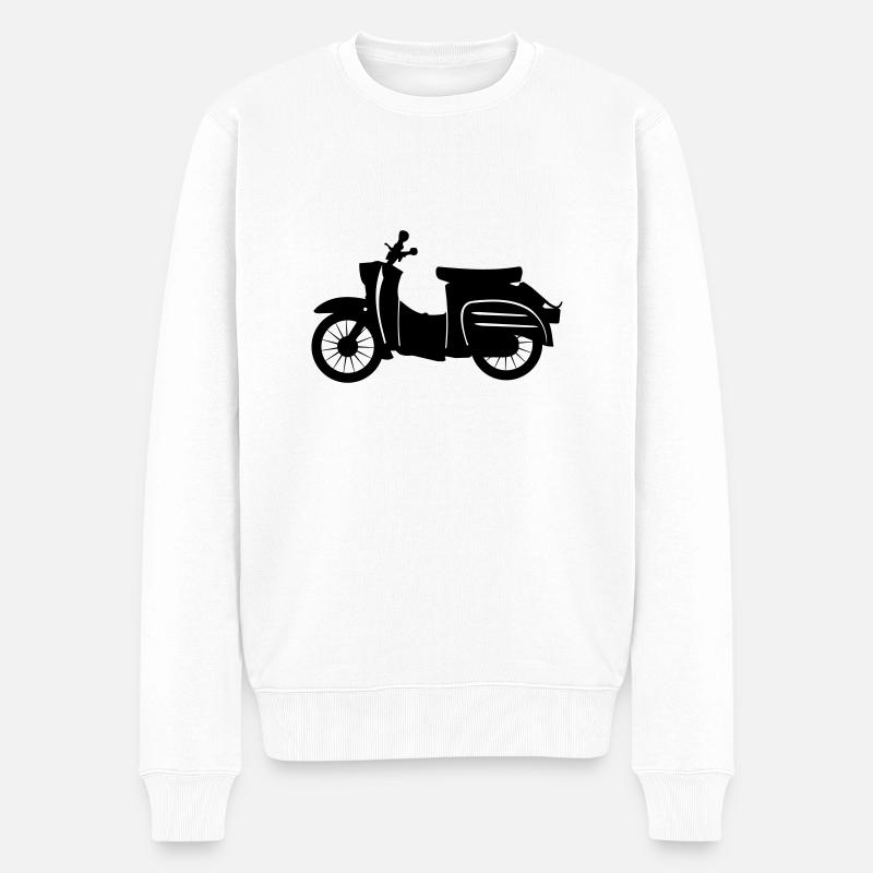 Fahrzeug - Schwalbe - Männer Premium Bio Pullover - Weiß
