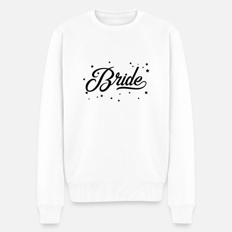 (bride_stars) - Männer Premium Bio Pullover - Weiß