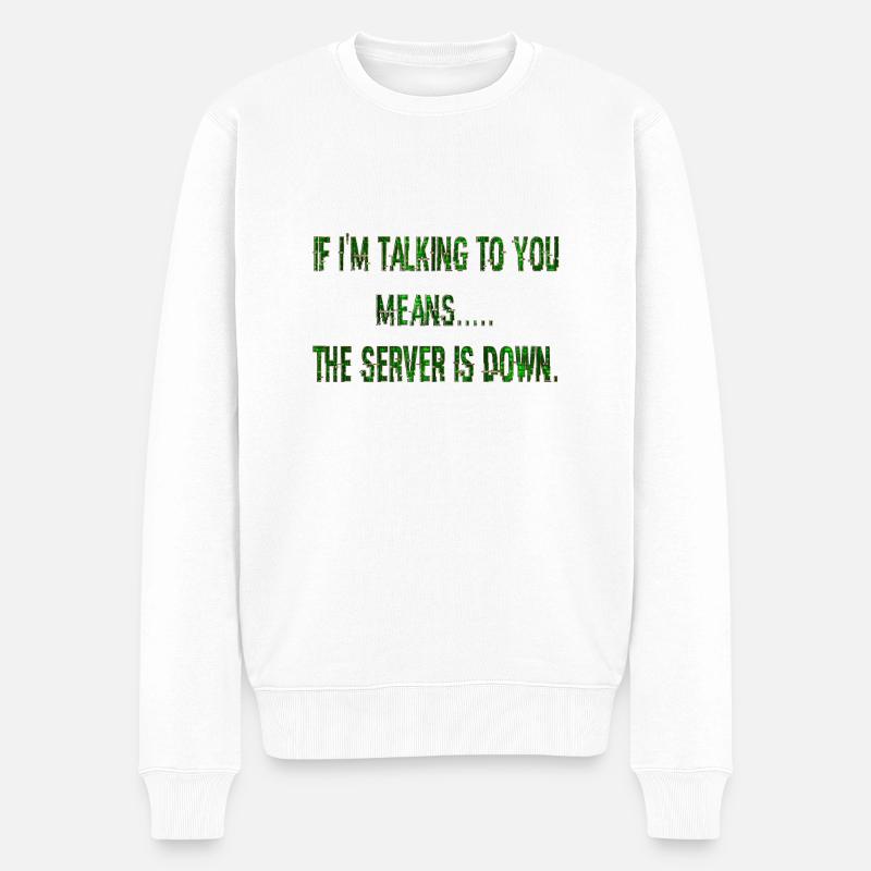 Hacking hacker hacker computer cybersecurity - Men's Premium Organic Jumper - white