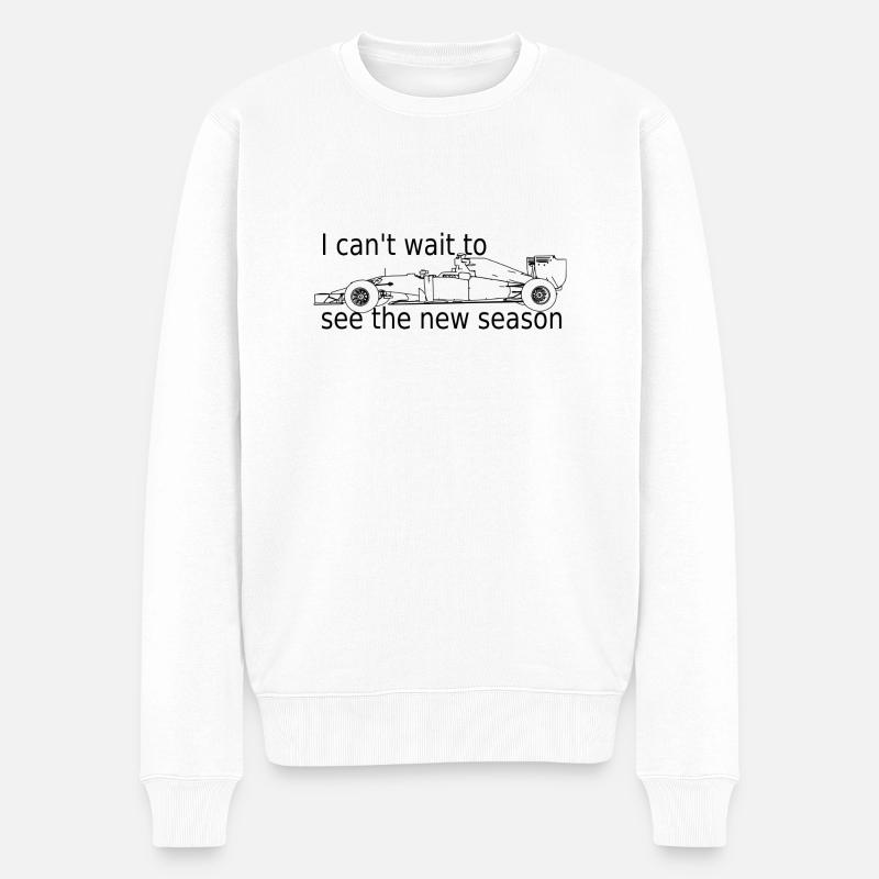 J’ai hâte de voir la nouvelle saison - Pull Premium bio Homme - blanc