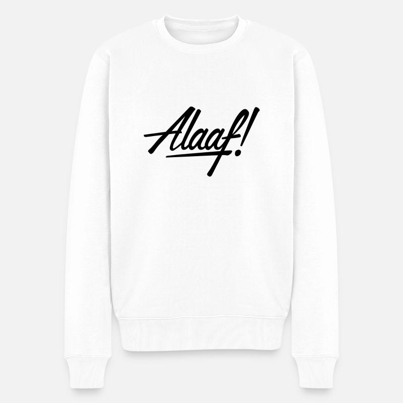 Alaaf! design noir - Pull Premium bio Homme - blanc