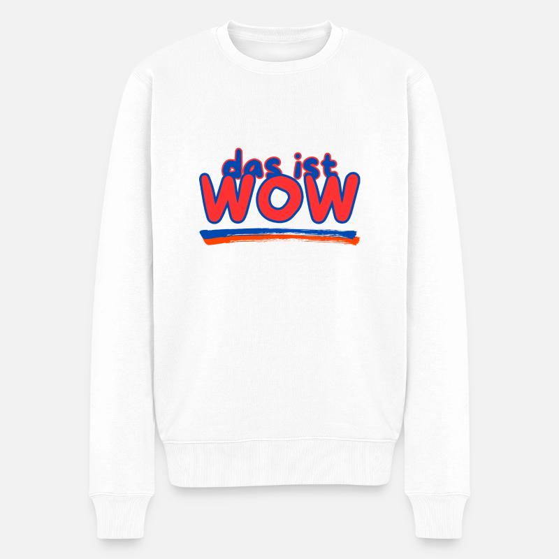 c’est WOW - Pull Premium bio Homme - blanc