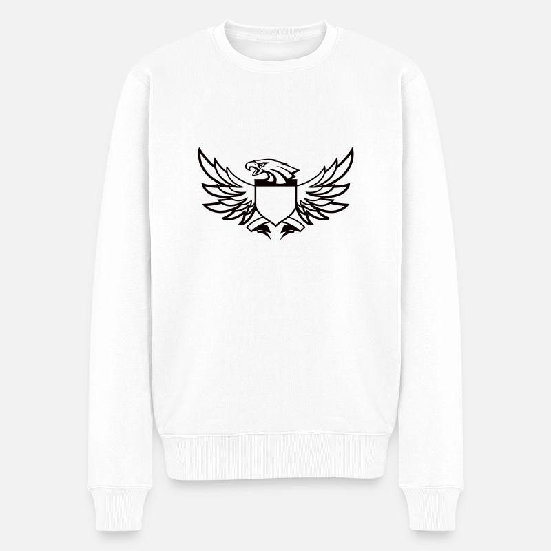 wappen06 - Männer Premium Bio Pullover - Weiß