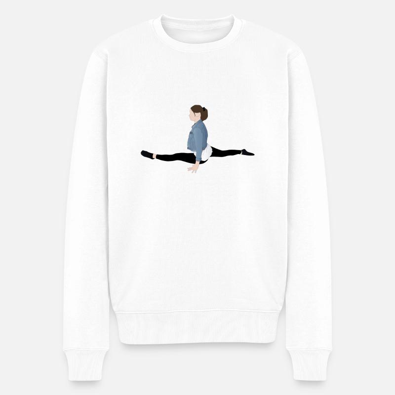 splits - Männer Premium Bio Pullover - Weiß