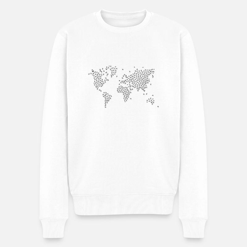 Sport dans le monde - Pull Premium bio Homme - blanc