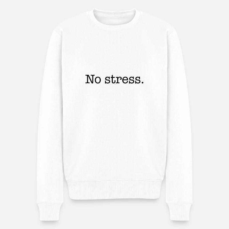 Pas de stress - Pull Premium bio Homme - blanc