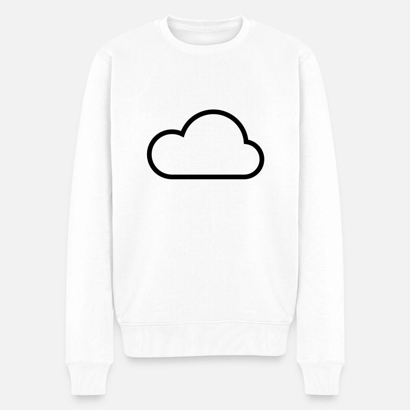 Cloud - Männer Premium Bio Pullover - Weiß