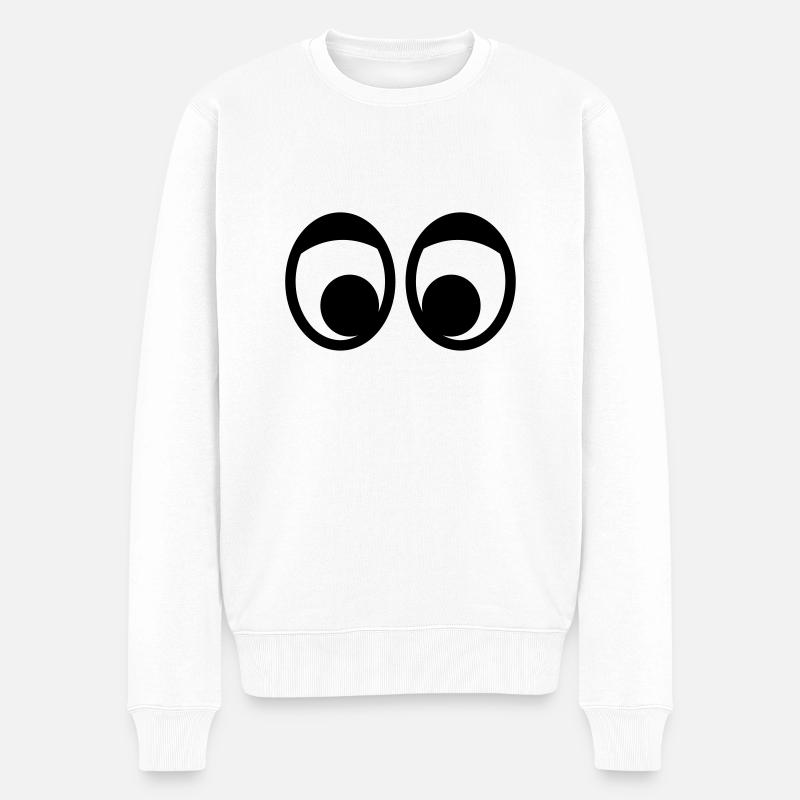 Occhi - Maglione ecologico premium da uomo - bianco
