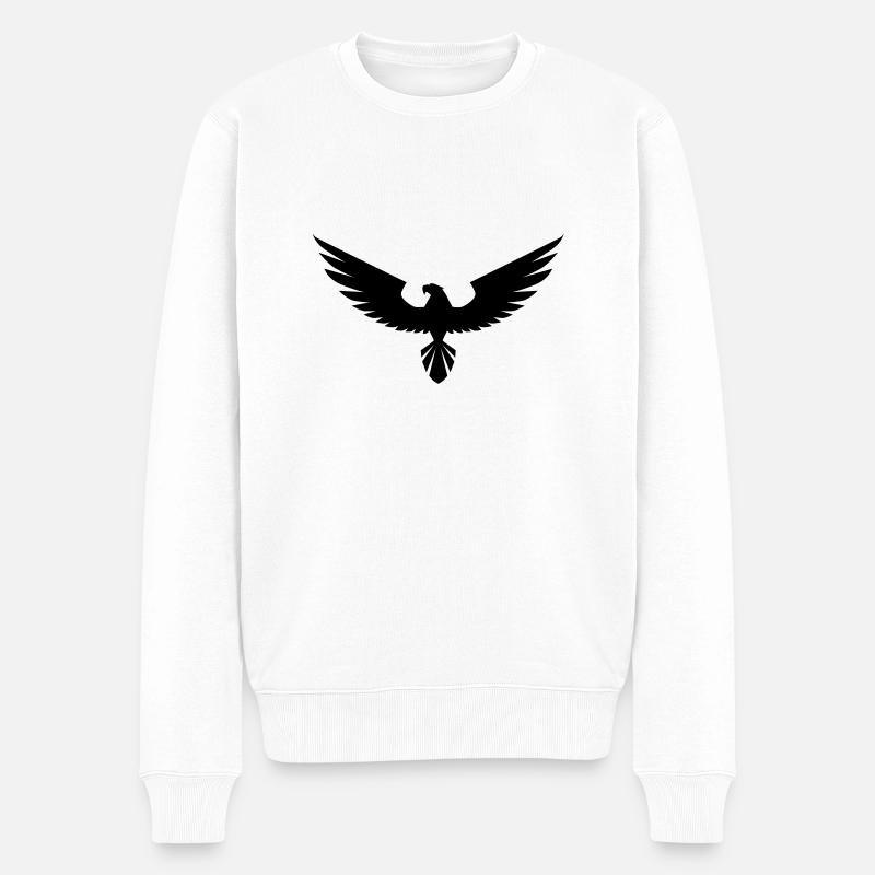 faucon - Pull Premium bio Homme - blanc