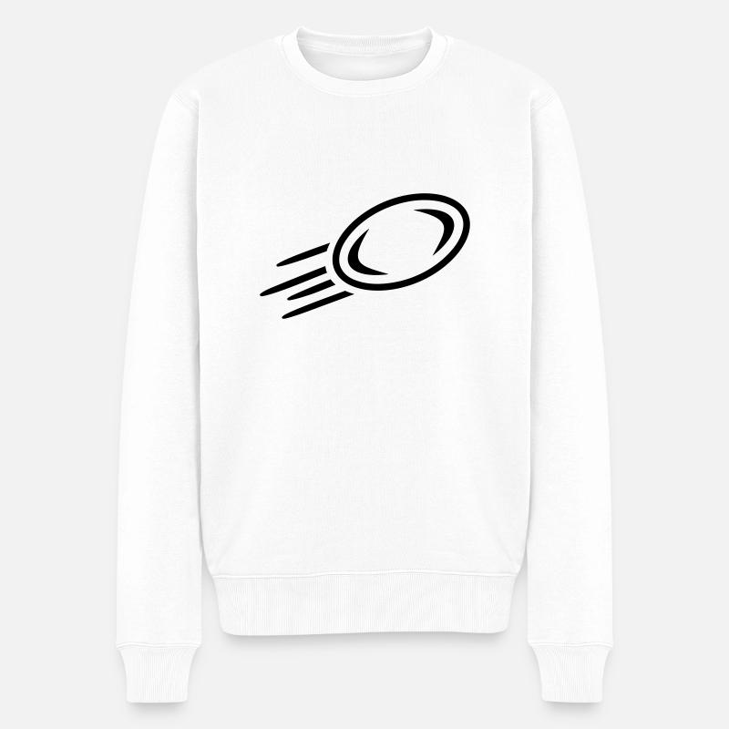 Rugby - Männer Premium Bio Pullover - Weiß