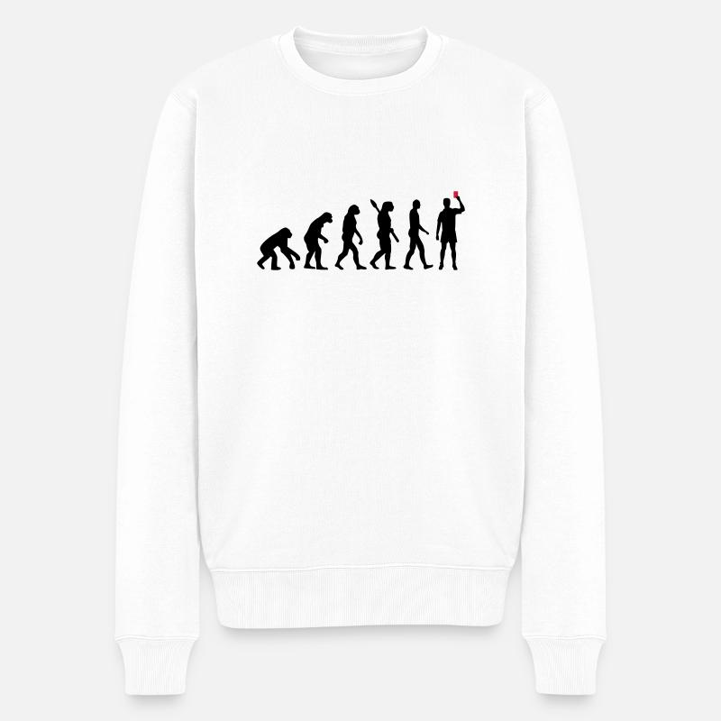 Evolution Referee - Men's Premium Organic Jumper - white