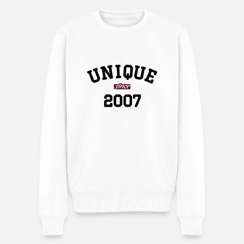 uni2007 - Pull Premium bio Homme - blanc