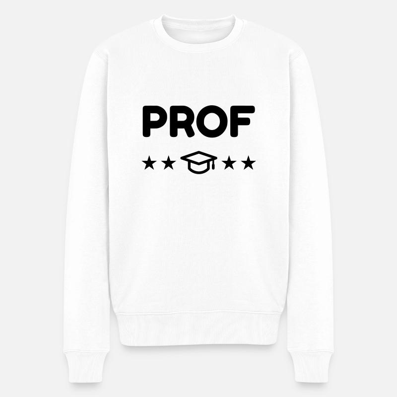 Ecole / Prof / Instit / Professeur / Maîtresse - Pull Premium bio Homme - blanc