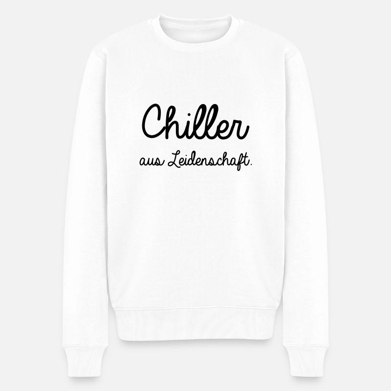 chiller - Männer Premium Bio Pullover - Weiß