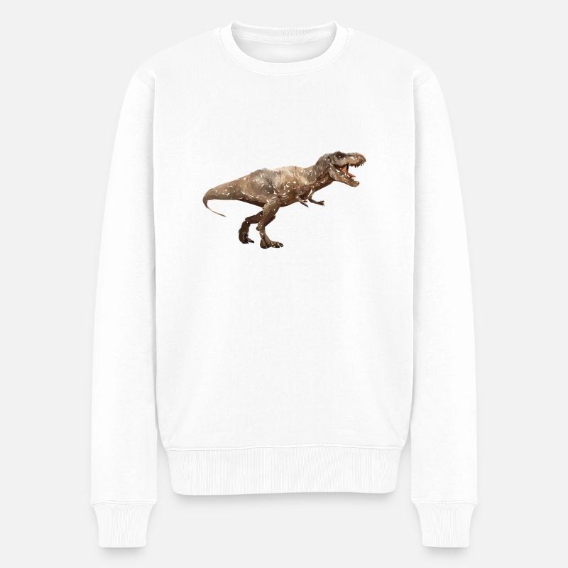 T Rex - Pull Premium bio Homme - blanc