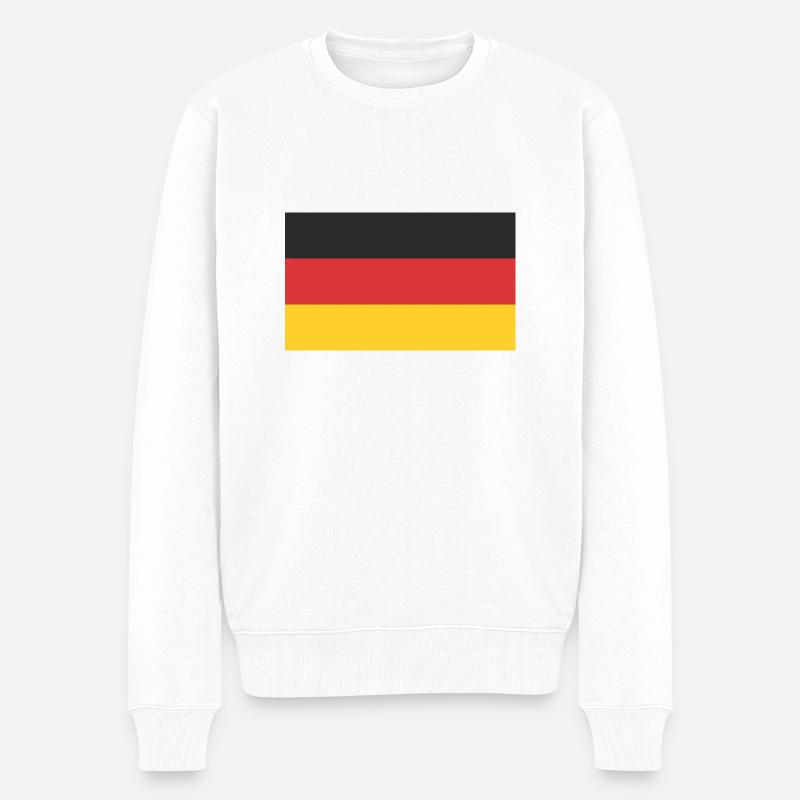 Drapeau de l’Allemagne - Pull Premium bio Homme - blanc