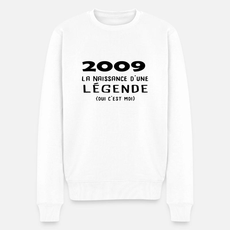 Anniversaire 2009 - Pull Premium bio Homme - blanc