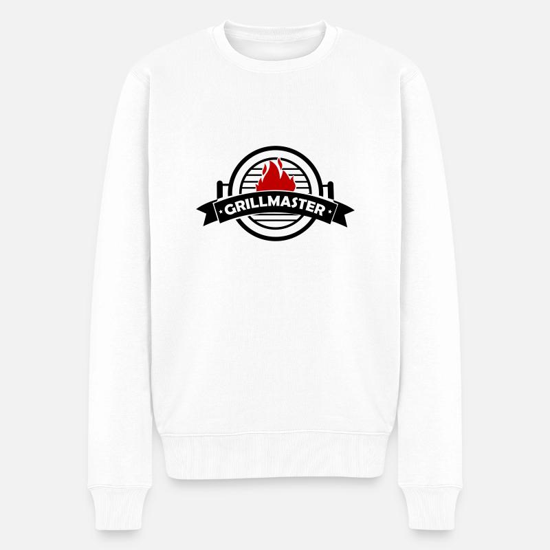 grillmaster - Pull Premium bio Homme - blanc