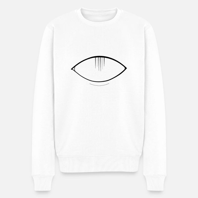Beholding the Sublime black - Männer Premium Bio Pullover - Weiß