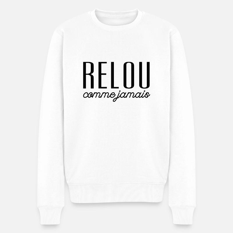 relou comme jamais - Pull Premium bio Homme - blanc