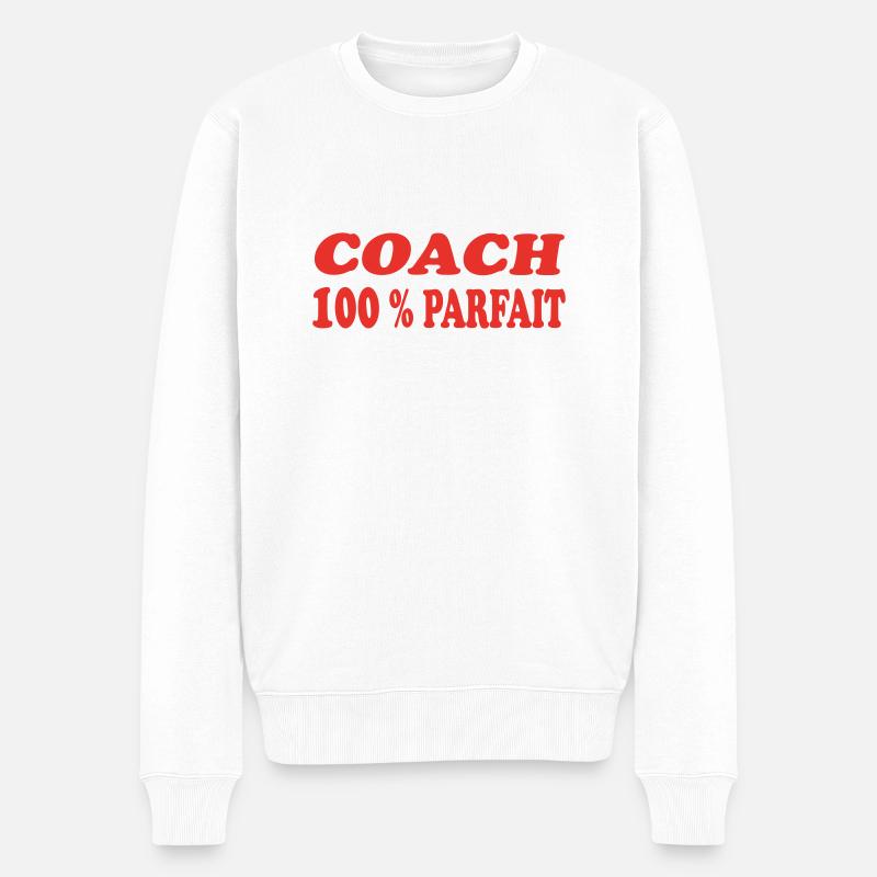 COACH PARFAIT - Pull Premium bio Homme - blanc