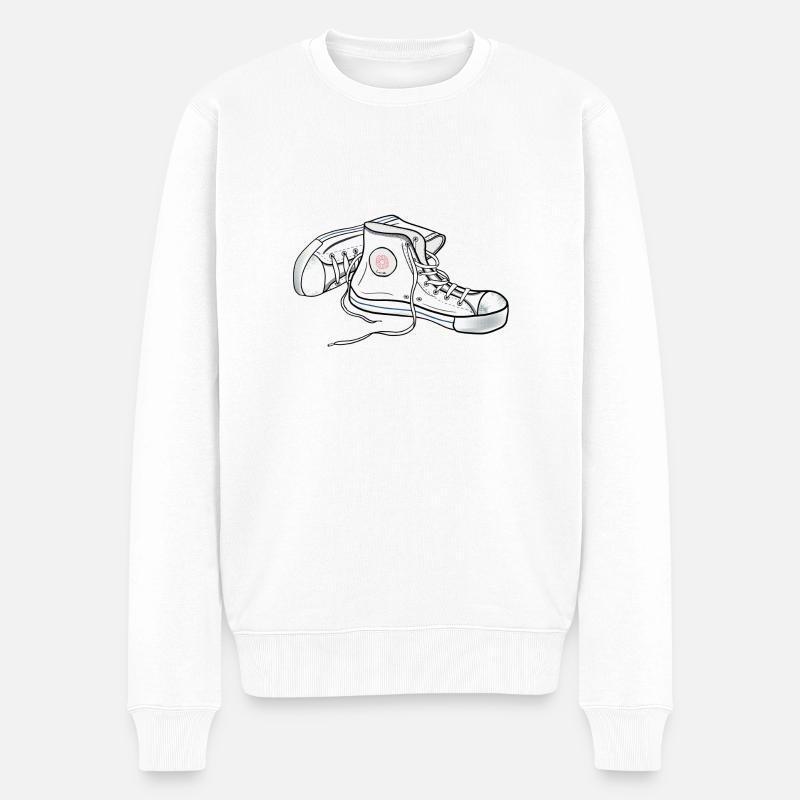 Mandrins blancs - Pull Premium bio Homme - blanc