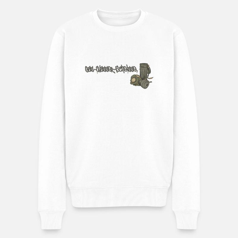 Gas Wasser Scheisse // Illustration - Männer Premium Bio Pullover - Weiß