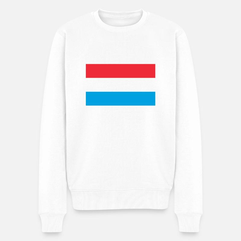 Luxemburg - Männer Premium Bio Pullover - Weiß
