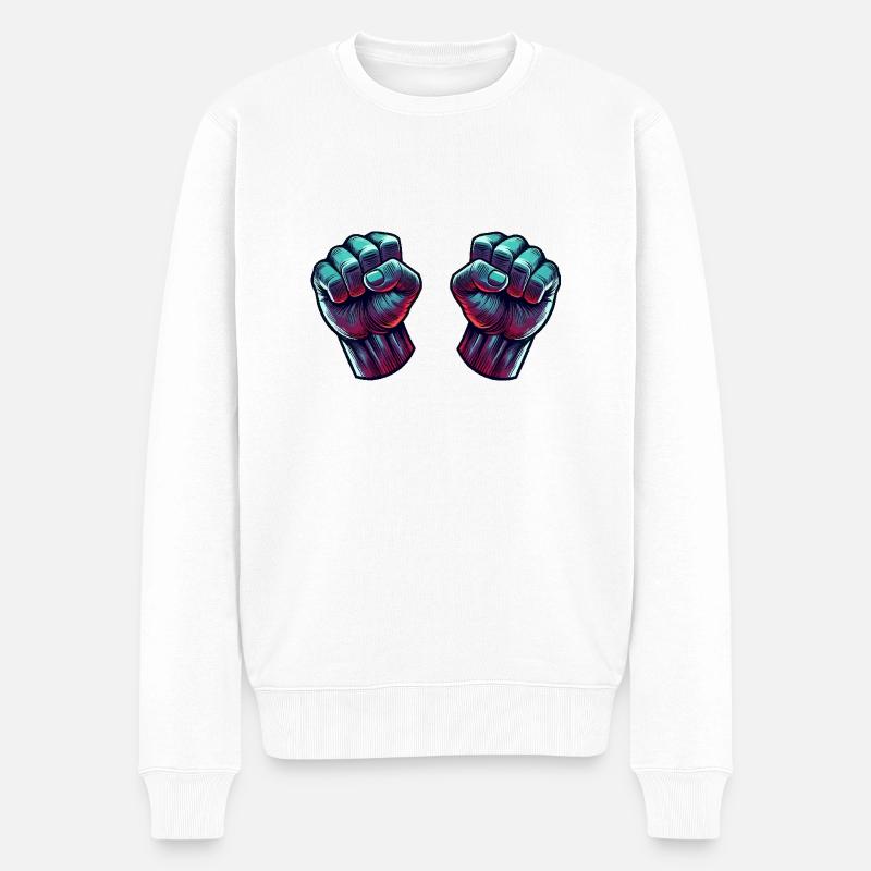 Faust Bande dessinée 2 - Pull Premium bio Homme - blanc