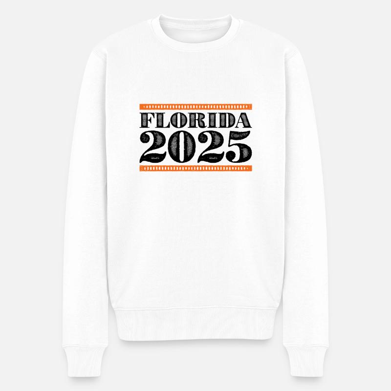Florida 2025 - Männer Premium Bio Pullover - Weiß