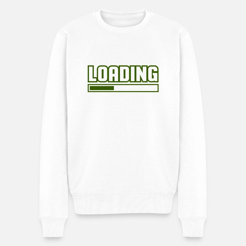 loading - Männer Premium Bio Pullover - Weiß