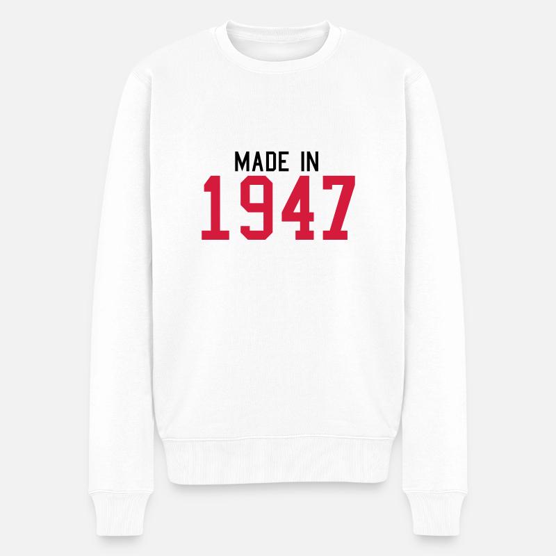 1947 - Pull Premium bio Homme - blanc