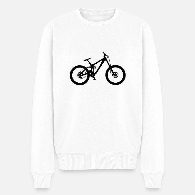 downhill - Pull Premium bio Homme - blanc