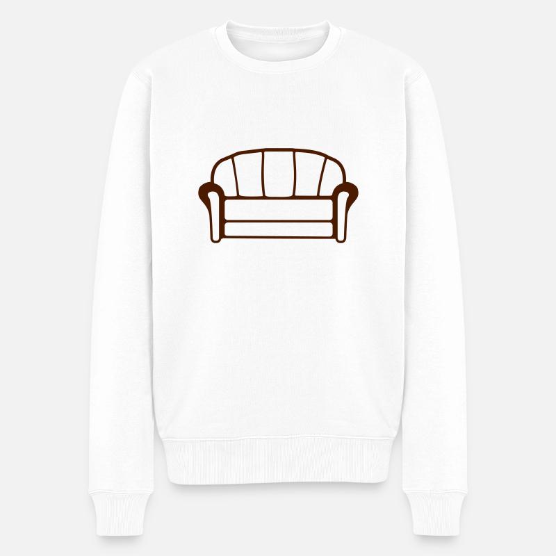 Couch - Pull Premium bio Homme - blanc