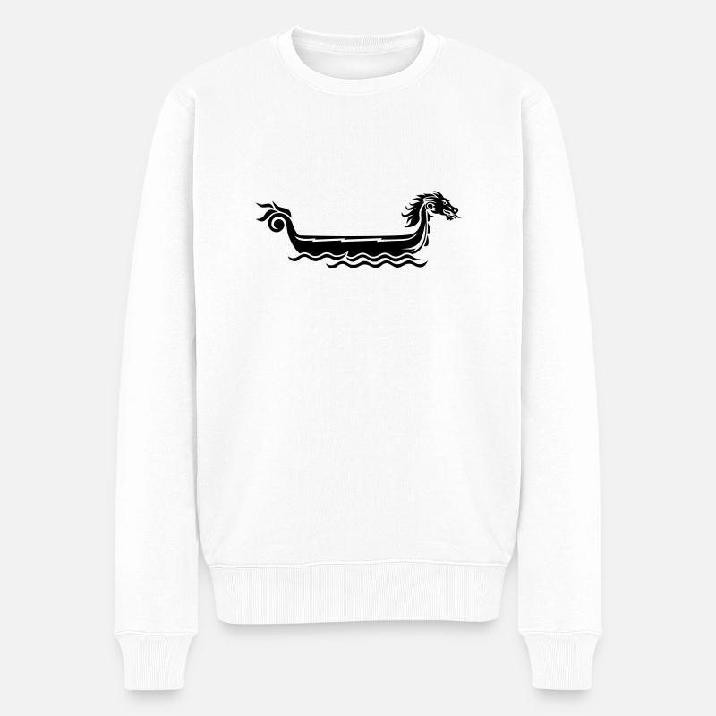 Dragon boat - Pull Premium bio Homme - blanc