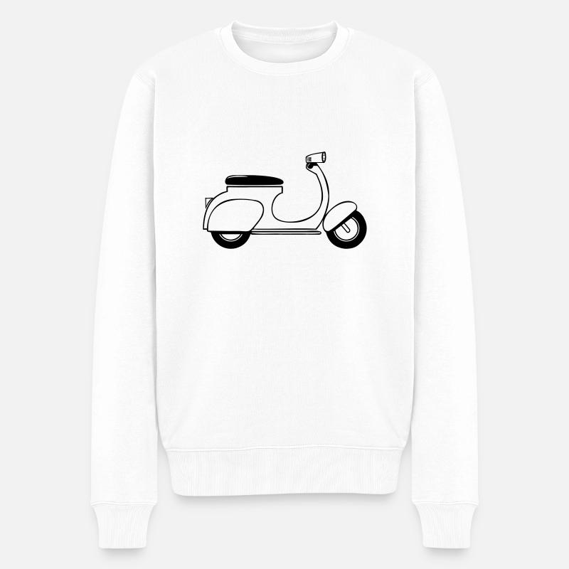 motorroller reisen - Pull Premium bio Homme - blanc
