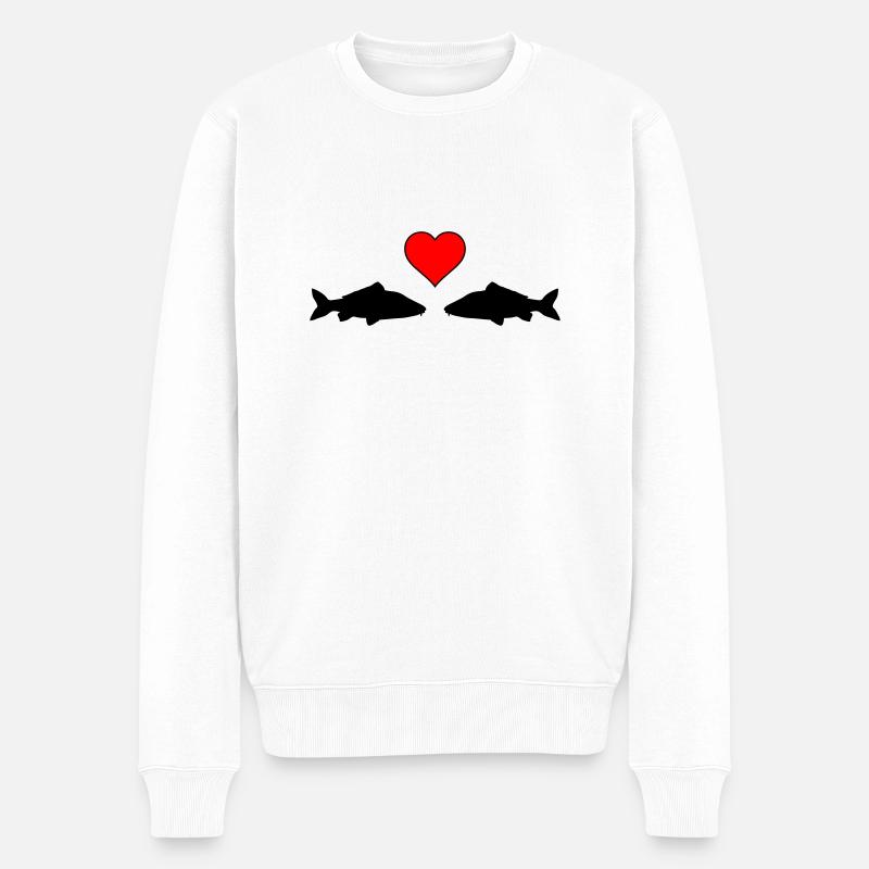 Amour du poisson - Pull Premium bio Homme - blanc